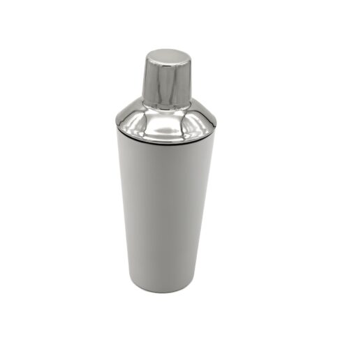 3 Piece Cocktail Shaker - Silver.