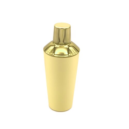 3 Piece Cocktail Shaker - Gold.