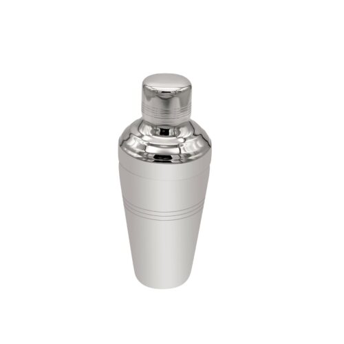 3 Piece Cocktail Shaker - Silver.