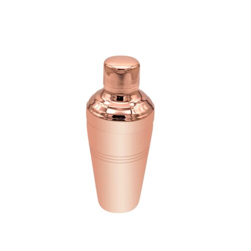 3 Piece Cocktail Shaker - Copper.