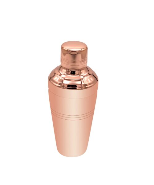 3 Piece Cocktail Shaker - Copper.