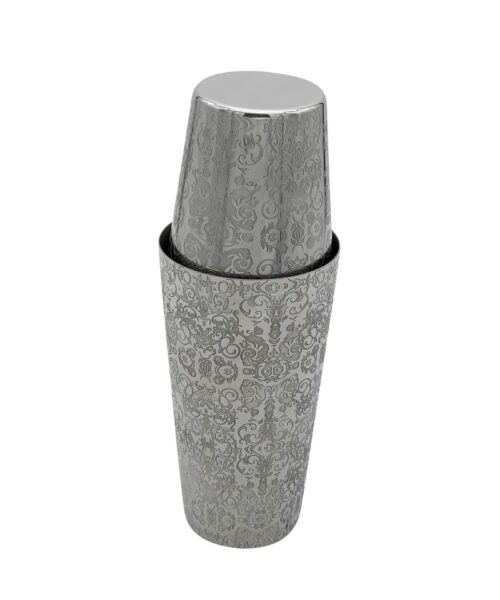 Carved Boston Shaker.