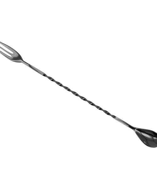 Trident Bar Spoon 30cm - Gunmetal Black.