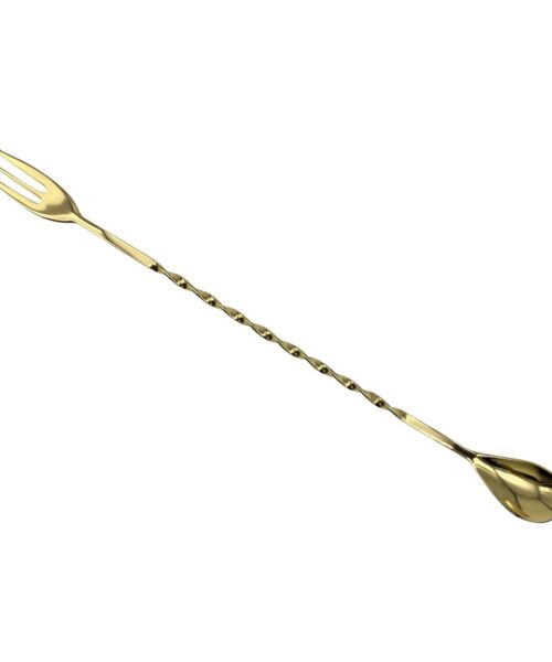 Trident Bar Spoon 30cm - Gold.