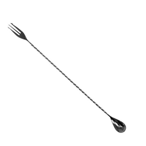 Trident Bar Spoon 40cm - Gunmetal Black.