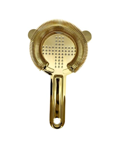 Crossed Apertures Strainer - Gold.