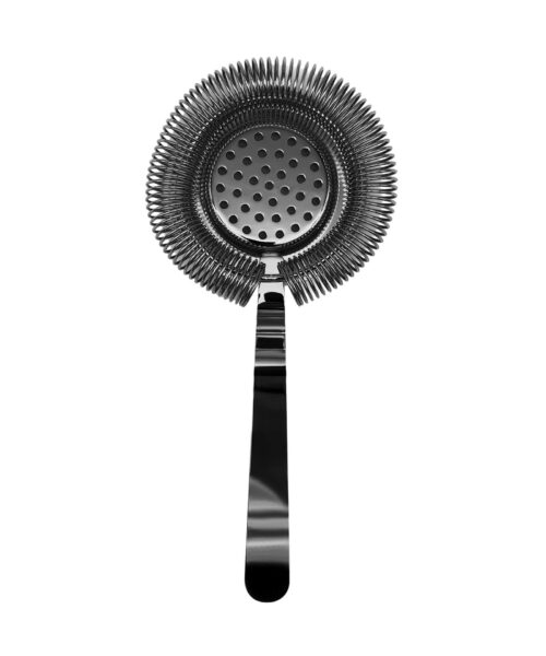 Deluxe Cocktail Strainer - Gunmetal Black.