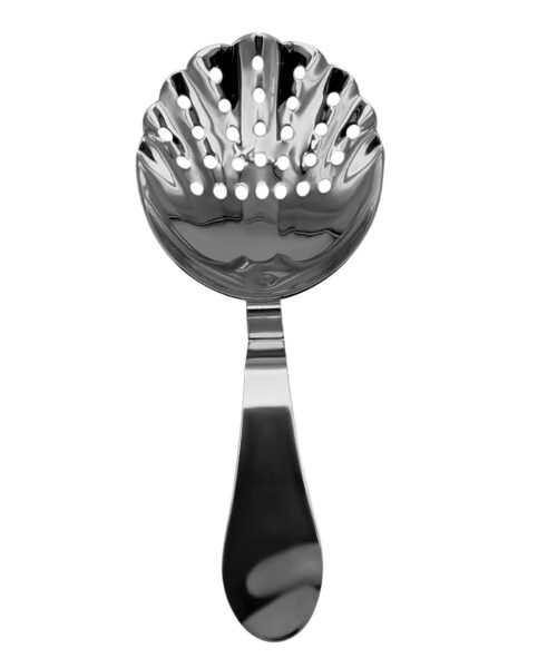 Shell Shaped Julep Strainer - Silver.