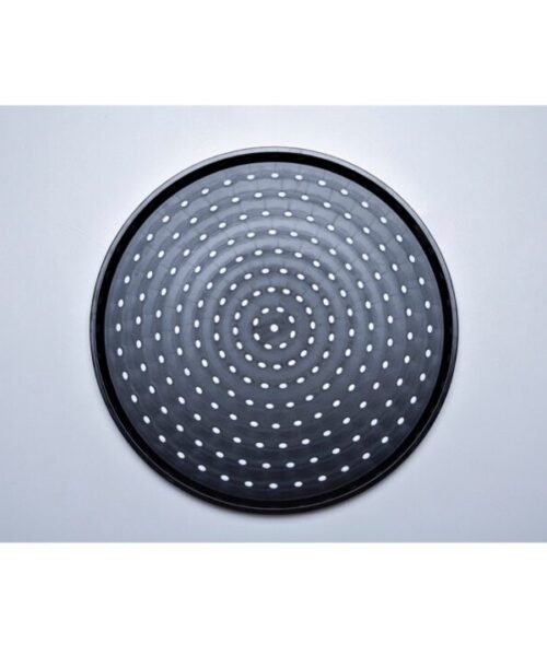 White Dotted Round Tray - pp 35.5cm
