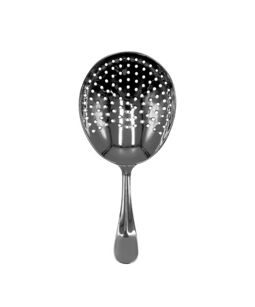 Round Julep Strainer - Gunmetal Black.