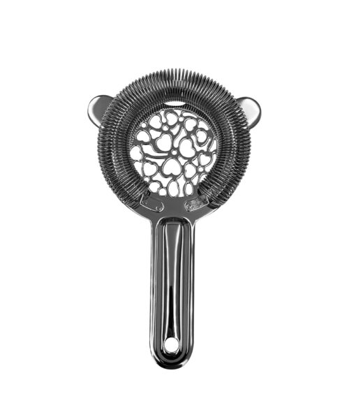 Webbed Hawthorne Strainer -- Gunmetal Black.