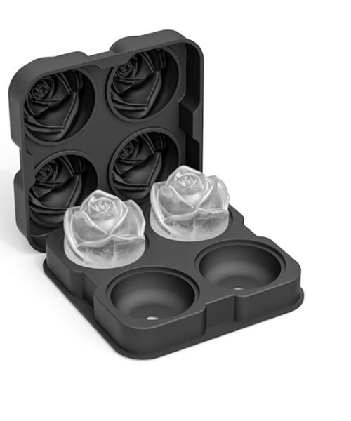 4x Rose Ice Mould