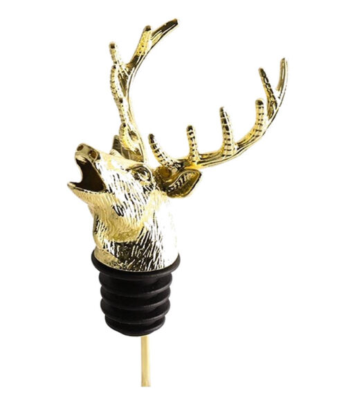 Reindeer Head Pourer – Gold
