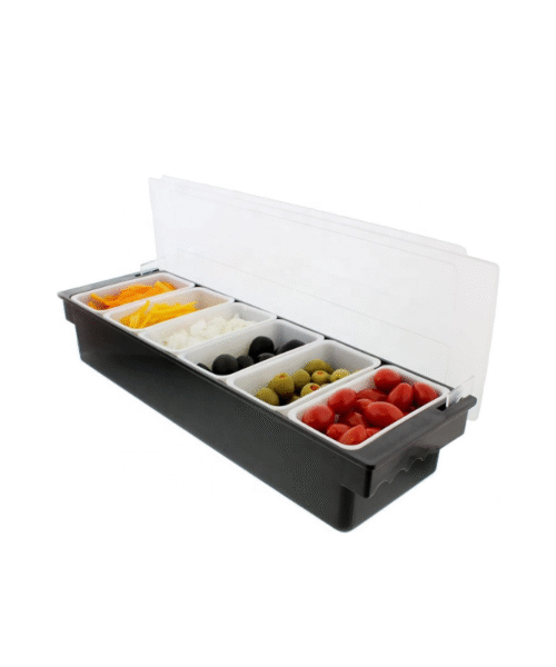 6-Compartment Condiment Tray