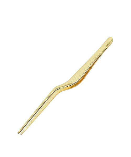 SS Garnish Tweezer - Gold